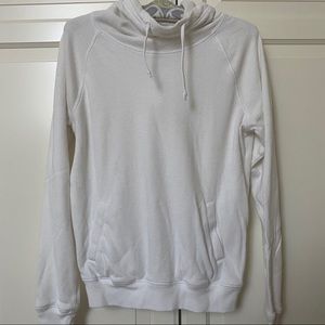TNA White Cowl Neck Hoodie